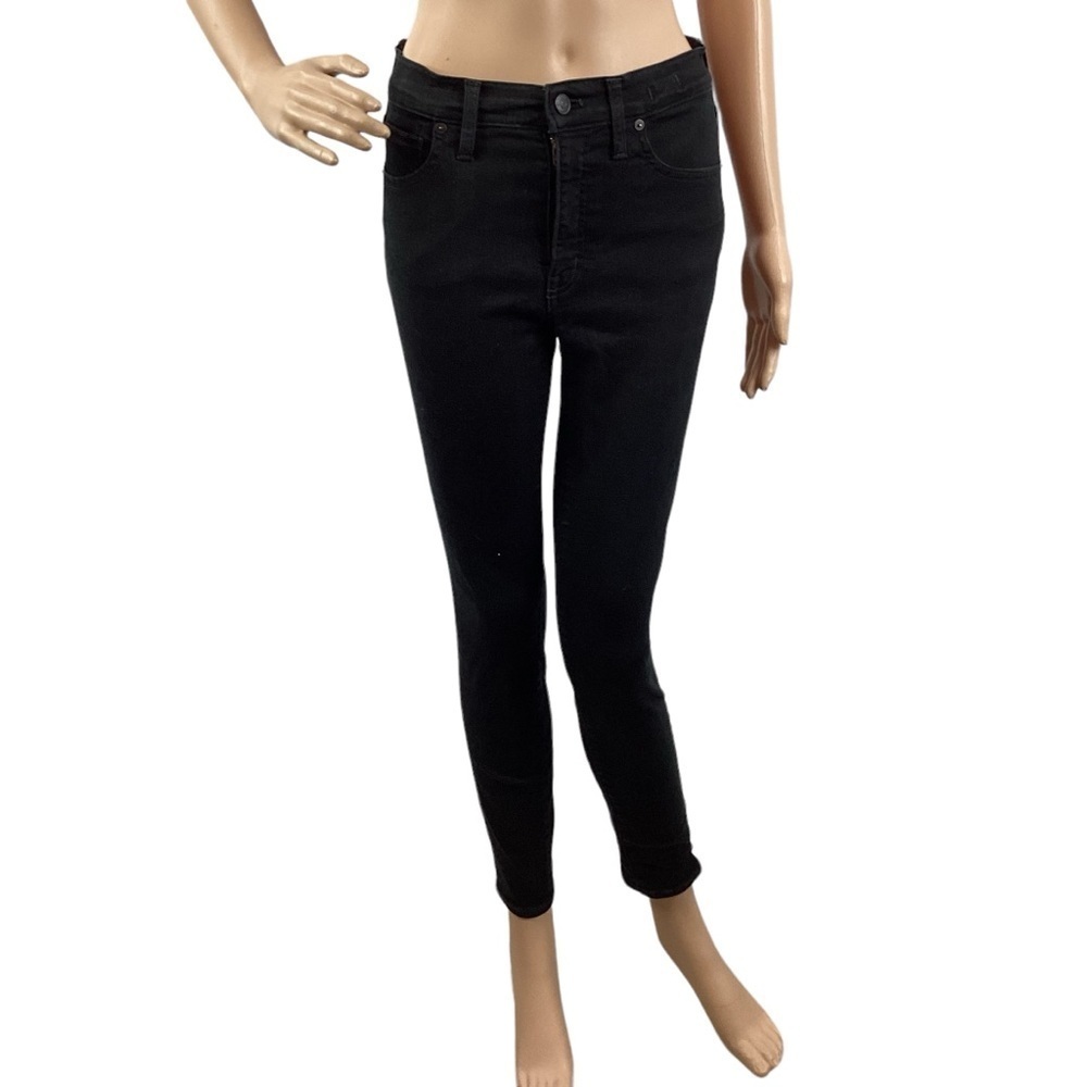 Madewell Jeans 9" High-Rise Skinny Size 27 Black